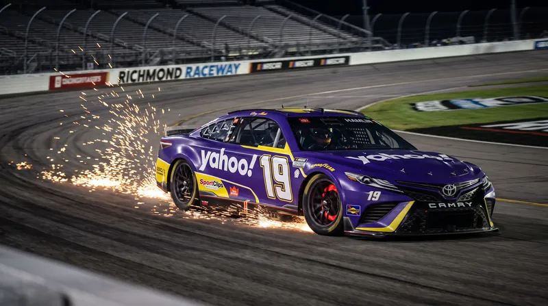 Chase Briscoe's No. 19 Toyota led a race-high 171 laps before late-race brake issues slowed his pace.