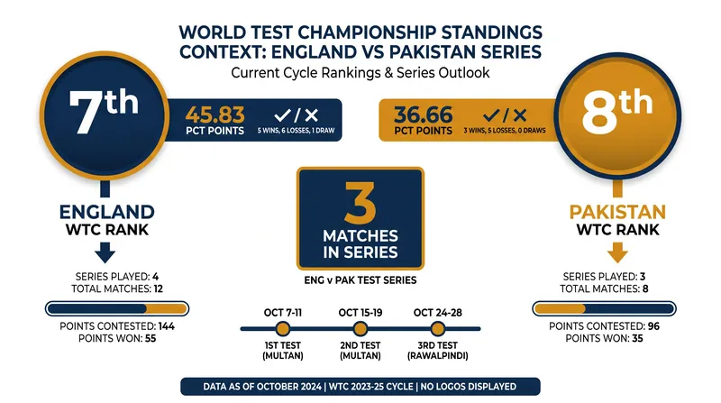 Both teams are vying for crucial World Test Championship points to climb the global standings.