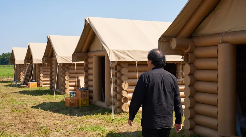 Ban's Voluntary Architects' Network has deployed paper-tube emergency shelters in over 50 disaster zones worldwide.