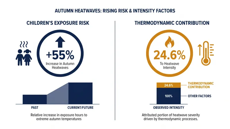Anthropogenic climate change has measurably shifted the baseline risk for pediatric heat exposure.