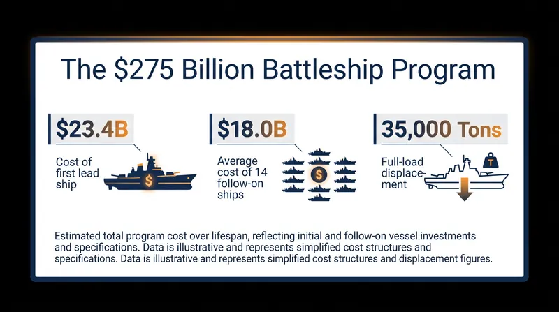 CBO estimates place the cost of the first nuclear-powered battleship at $23.4 billion.