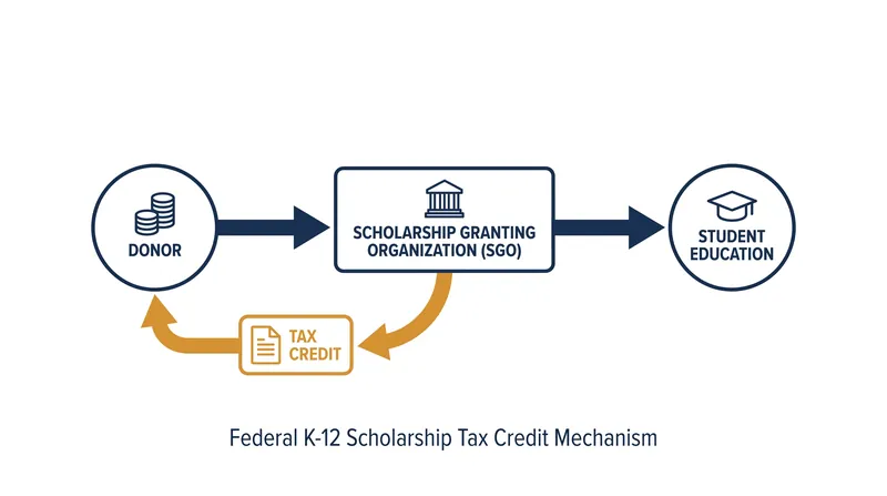 How the dollar-for-dollar federal tax credit mechanism works.