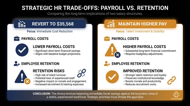 The strategic trade-off: immediate margin relief versus long-term workforce stability.