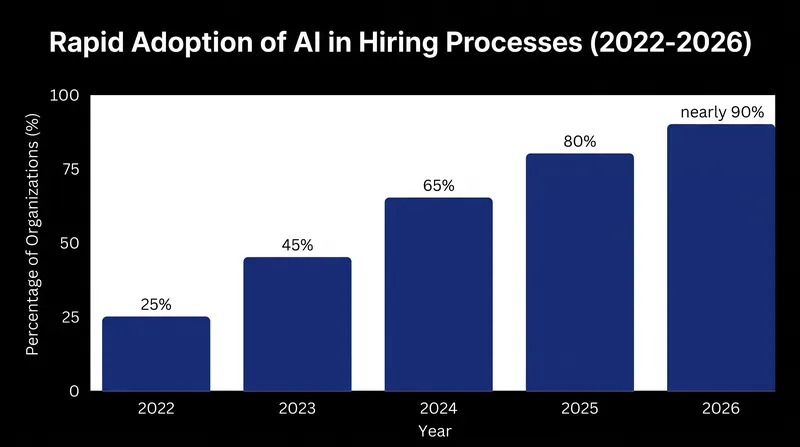 The adoption of artificial intelligence in corporate recruitment has accelerated rapidly over the past four years.