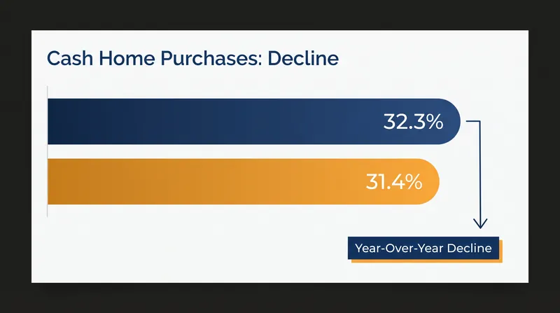 Cash sales have fallen faster than the broader housing market in early 2026.