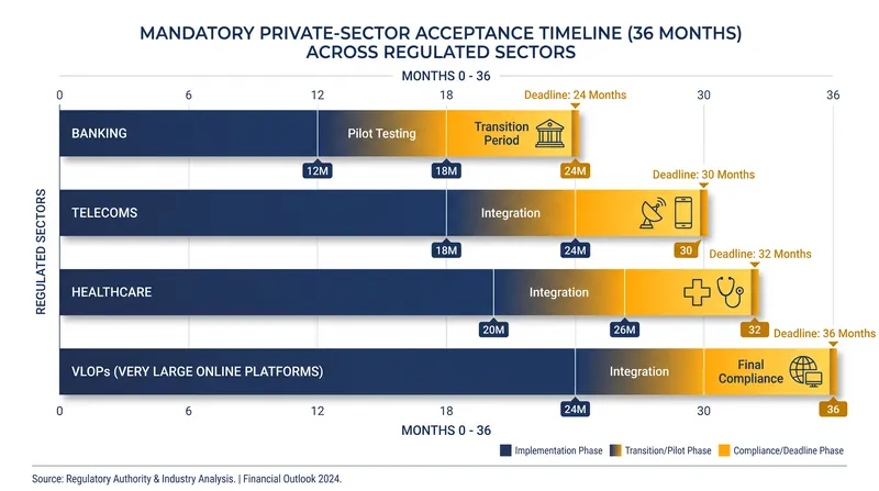 Regulated sectors face a hard deadline for wallet integration.