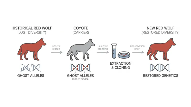 The infrastructure built for the dire wolf is now being used to rescue the critically endangered red wolf.