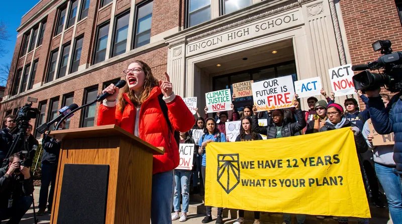 The Sunrise Movement has mobilized students across the country to demand climate action from their local school boards.