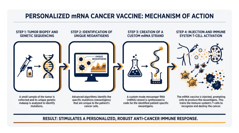 How individualized neoantigen therapy trains the immune system to target specific cancer cells.