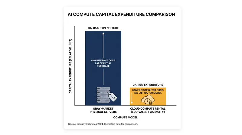 Renting offshore cloud compute transforms a massive capital expenditure into a manageable operating expense.