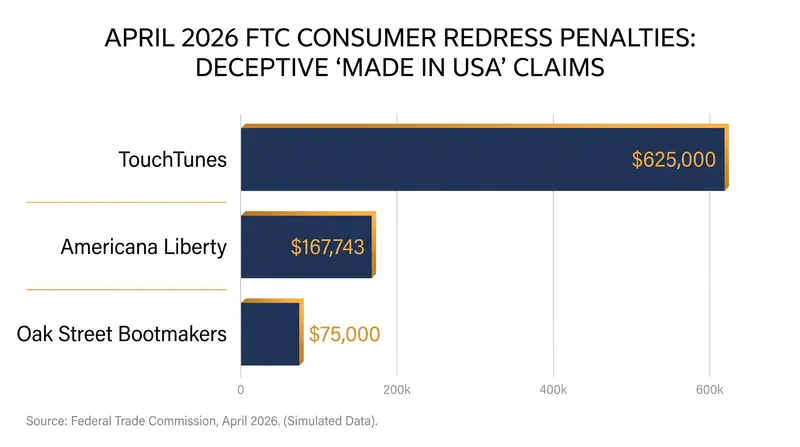 The April 2026 enforcement sweep resulted in significant financial penalties for origin washing.
