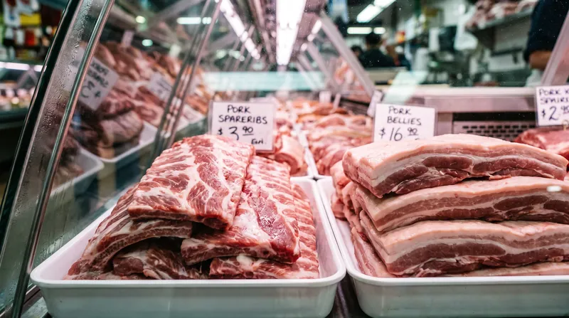 Retailers are seeing shoppers trade down from expensive beef cuts to more affordable pork options.