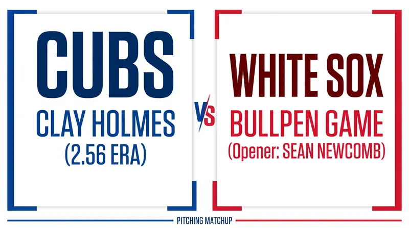 The Cubs hold a distinct starting pitching advantage against the White Sox's taxed bullpen.