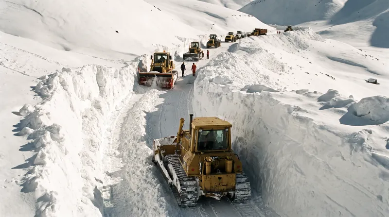The same geography that traps Pacific moisture makes access precarious, routinely severing the winding mountain roads.