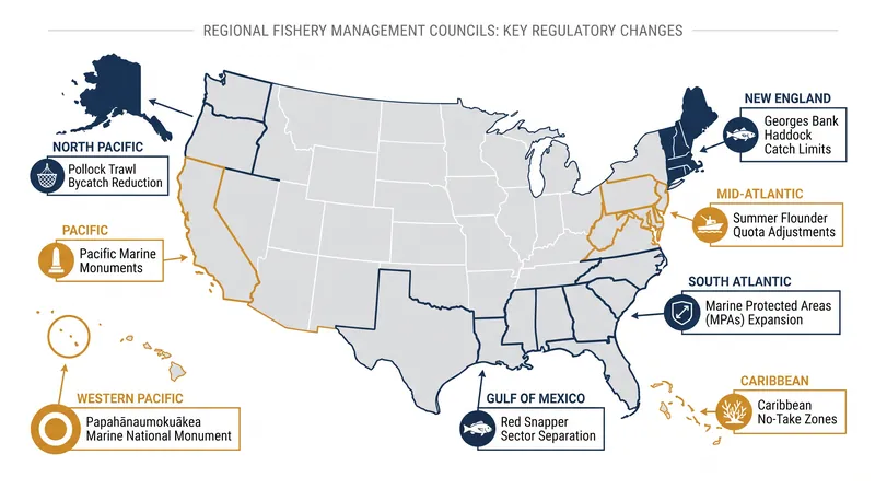 The eight regional fishery management councils have been tasked with implementing NOAA's new deregulation priorities.