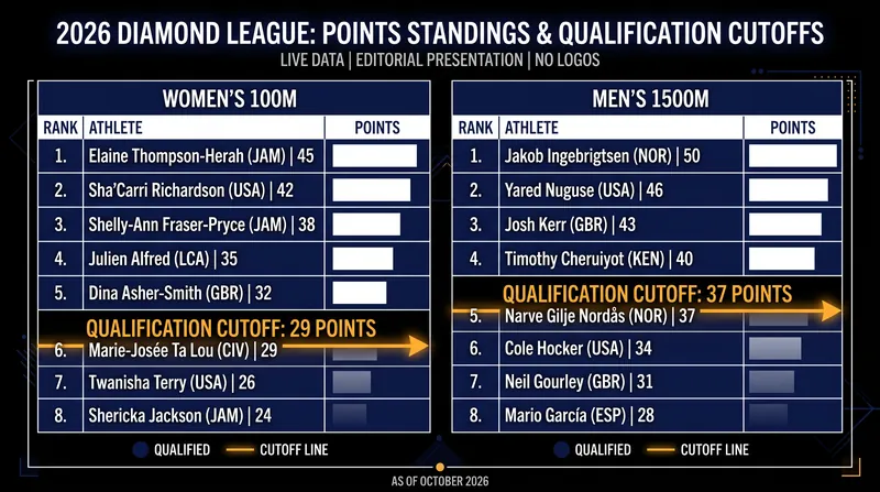 Athletes are battling for crucial points to secure their spots in the Diamond League Final in Brussels.