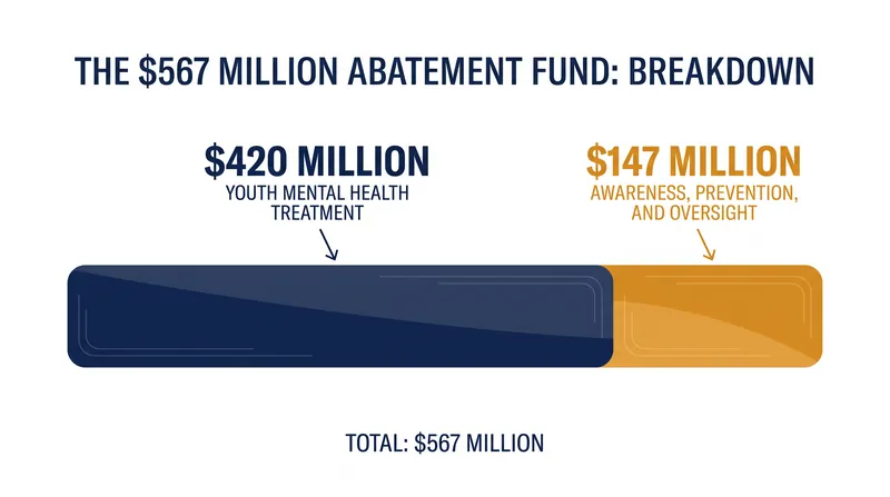 How the court-ordered abatement fund will be distributed in New Mexico.