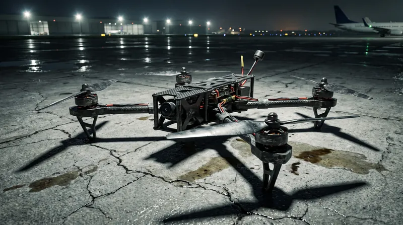 Investigators found the custom-built drone was equipped with a 5G router and dual SIM cards for remote operation.