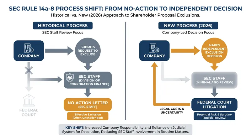 How the SEC's withdrawal shifts the burden of shareholder proposal exclusions directly to public companies.