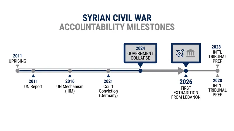 The extradition marks a new phase in post-war accountability.
