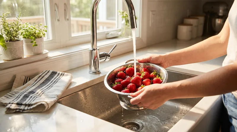 While technology secures the fields, proper washing and handling remain the final line of defense in the kitchen.