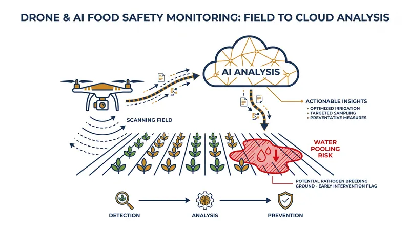 How AI and drones work together to shift food safety from reactive to preventive.