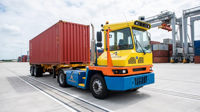 Automated equipment provides the predictable, flat rate of container moves required to maintain the alliance's strict schedule.
