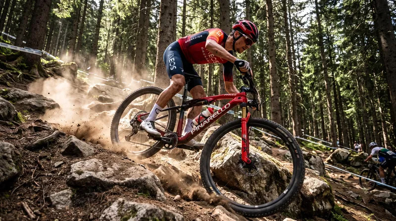 Elite bike handling skills developed in mountain biking have increasingly translated to dominance on the road.