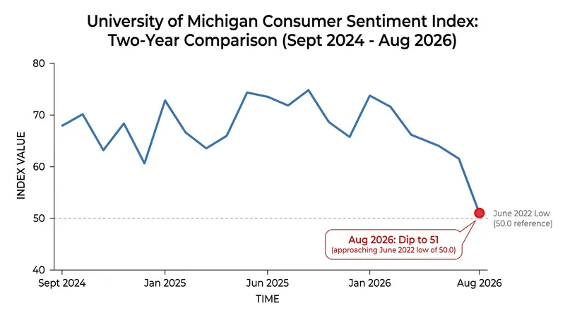 The sentiment index is now sitting below the first percentile in the series' history.