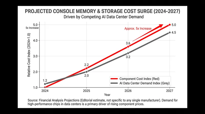 Rampant tech industry investment in AI infrastructure has driven the cost of console storage components up significantly since 2024.