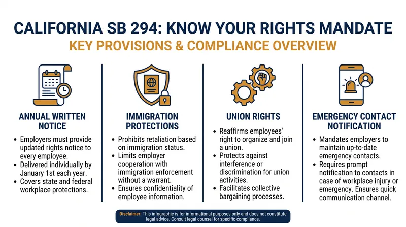 The core components of the Workplace Know Your Rights Act.