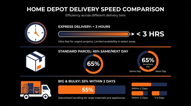 Home Depot has overhauled its logistics network to offer tiered delivery speeds based on project urgency.