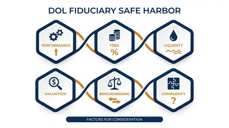 Fiduciaries must rigorously document their evaluation of six specific factors to qualify for the safe harbor.