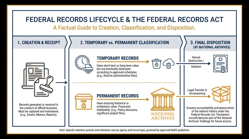 How federal data is legally classified and preserved under the Federal Records Act.
