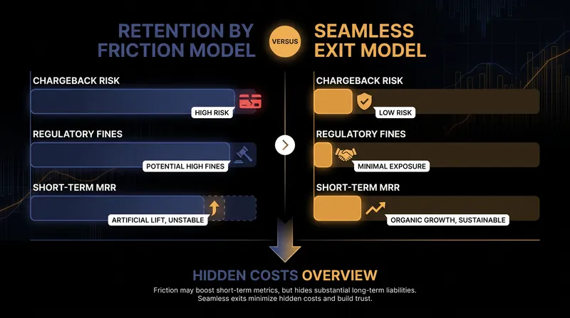 The trade-off between short-term revenue preservation and long-term compliance risk.