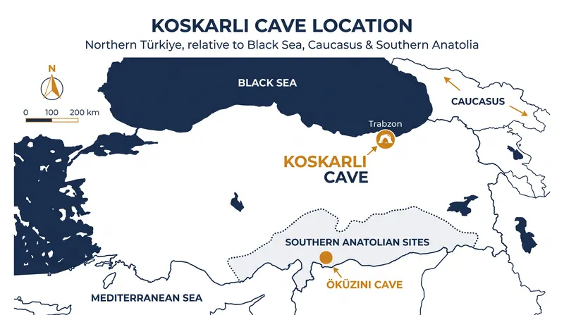Koskarlı Cave fills a major geographic gap between the heavily studied sites of southern Anatolia and the Caucasus.
