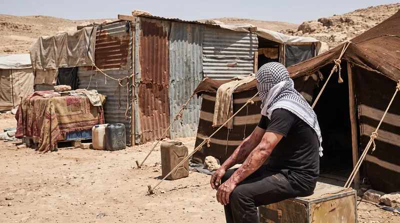 Bedouin communities in the E1 area, such as Khan al-Ahmar, face the threat of forced displacement.