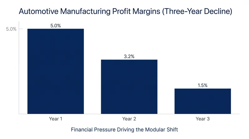 Shrinking profit margins have forced the industry to abandon the high-complexity manufacturing model.