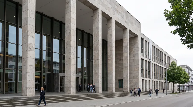 Germany's federal court of justice in Karlsruhe, where prosecutors plan to try the suspects.