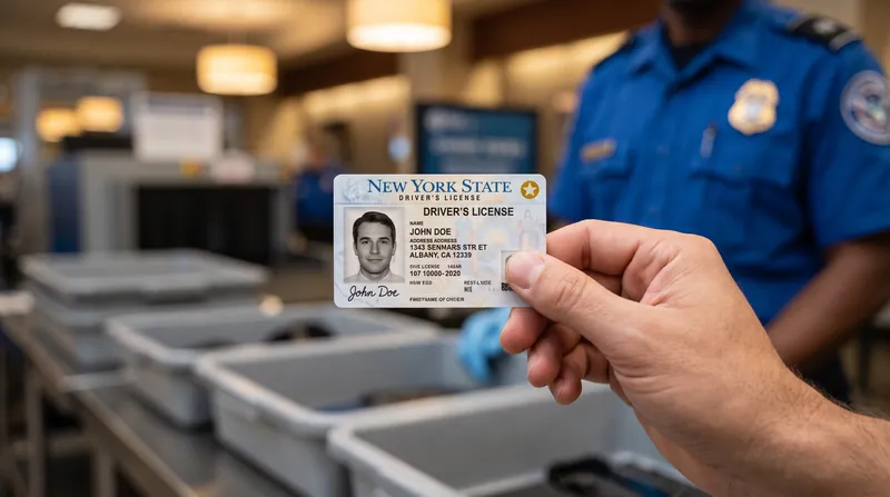 A Real ID-compliant license features a star in the upper right corner, indicating federal clearance.