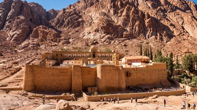 Critics allege that commercial development threatens minority heritage sites like the 6th-century Saint Catherine's Monastery.