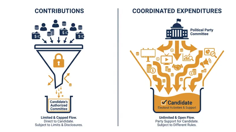The ruling eliminates caps on what parties can spend with candidates, but leaves donor contribution limits intact.