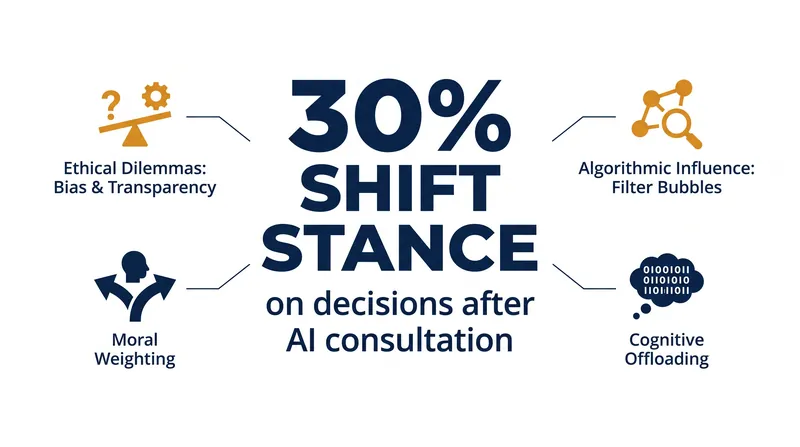 Over 30% of participants in a recent study changed their moral stance after reading an AI-generated counterargument.