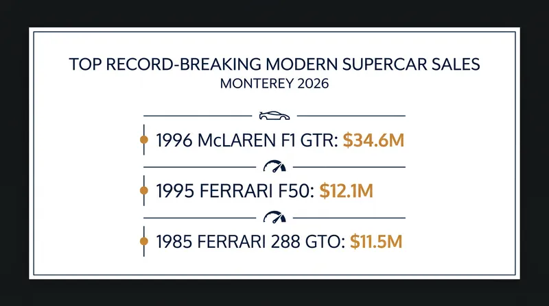 Halo cars from the 1980s and 1990s set over a dozen world records during the three-day auction event.