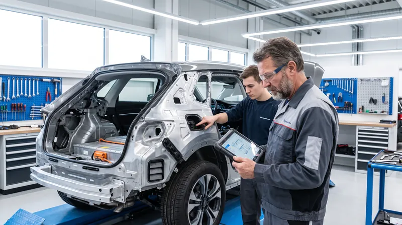 The shift to single-piece castings raises new questions for the collision repair industry, as damaged aluminum structures cannot be easily welded or hammered out.