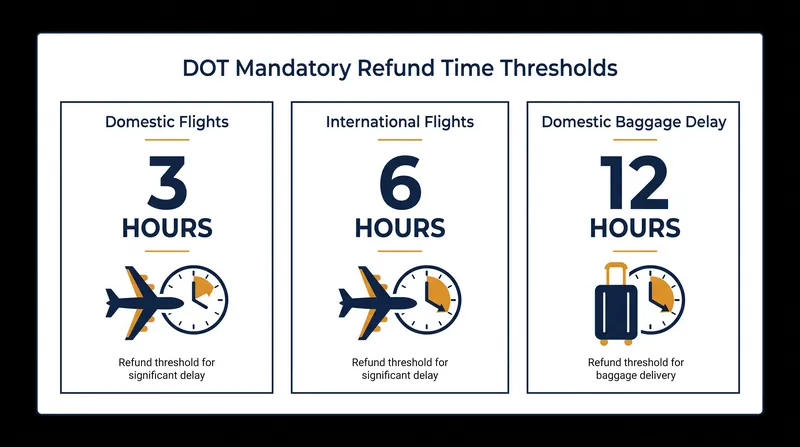 Federal thresholds that trigger an automatic right to a refund.