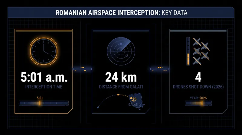 Key data points from the August 16 airspace interception.