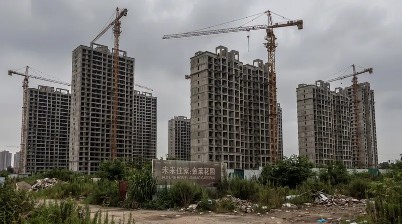 Stalled construction projects across China have left millions of homebuyers in limbo following the collapse of major developers.
