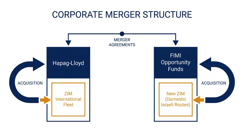 The proposed deal structure carves out ZIM's domestic operations to satisfy national security requirements.