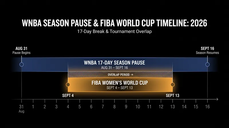 The WNBA will pause its 30th season for 17 days to accommodate the international tournament.